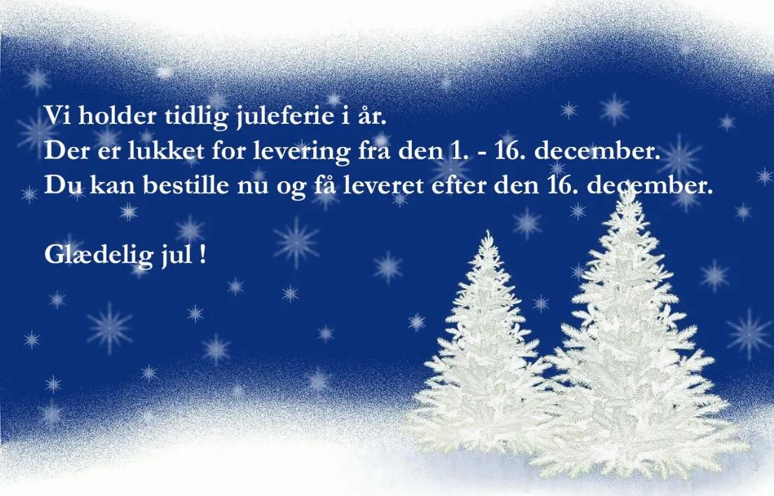 Juleferie 1. - 16. december